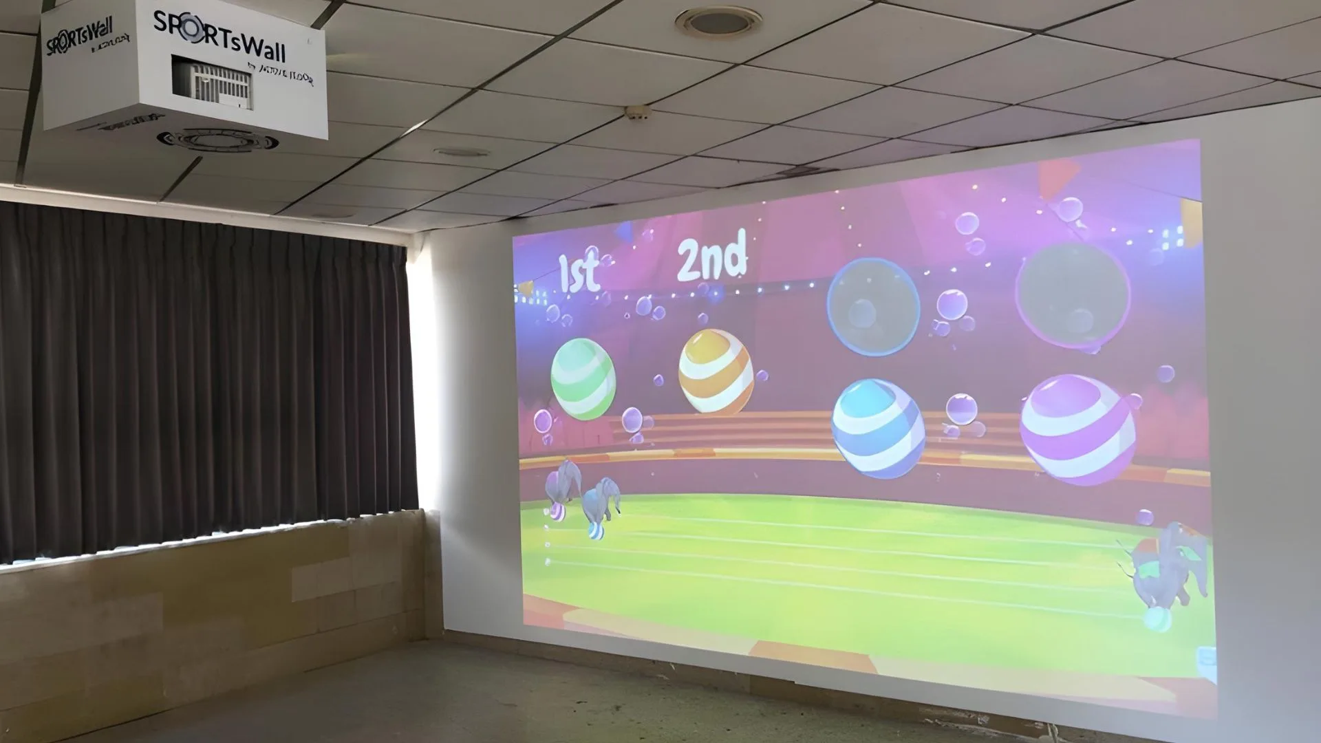 SportsWall Pro3 by ActiveWall - Interactive Gaming Wall with Lamp Projector