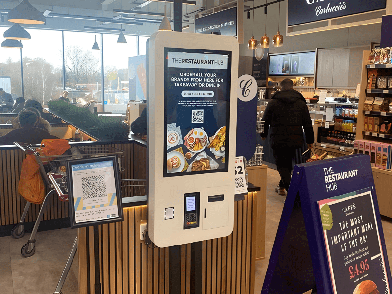 Touch screen self service kiosk 