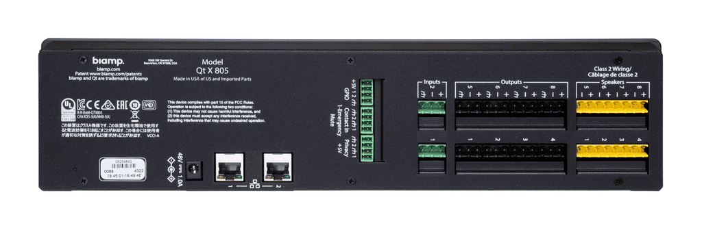 Biamp Cambridge Qt X 805D Control Module 