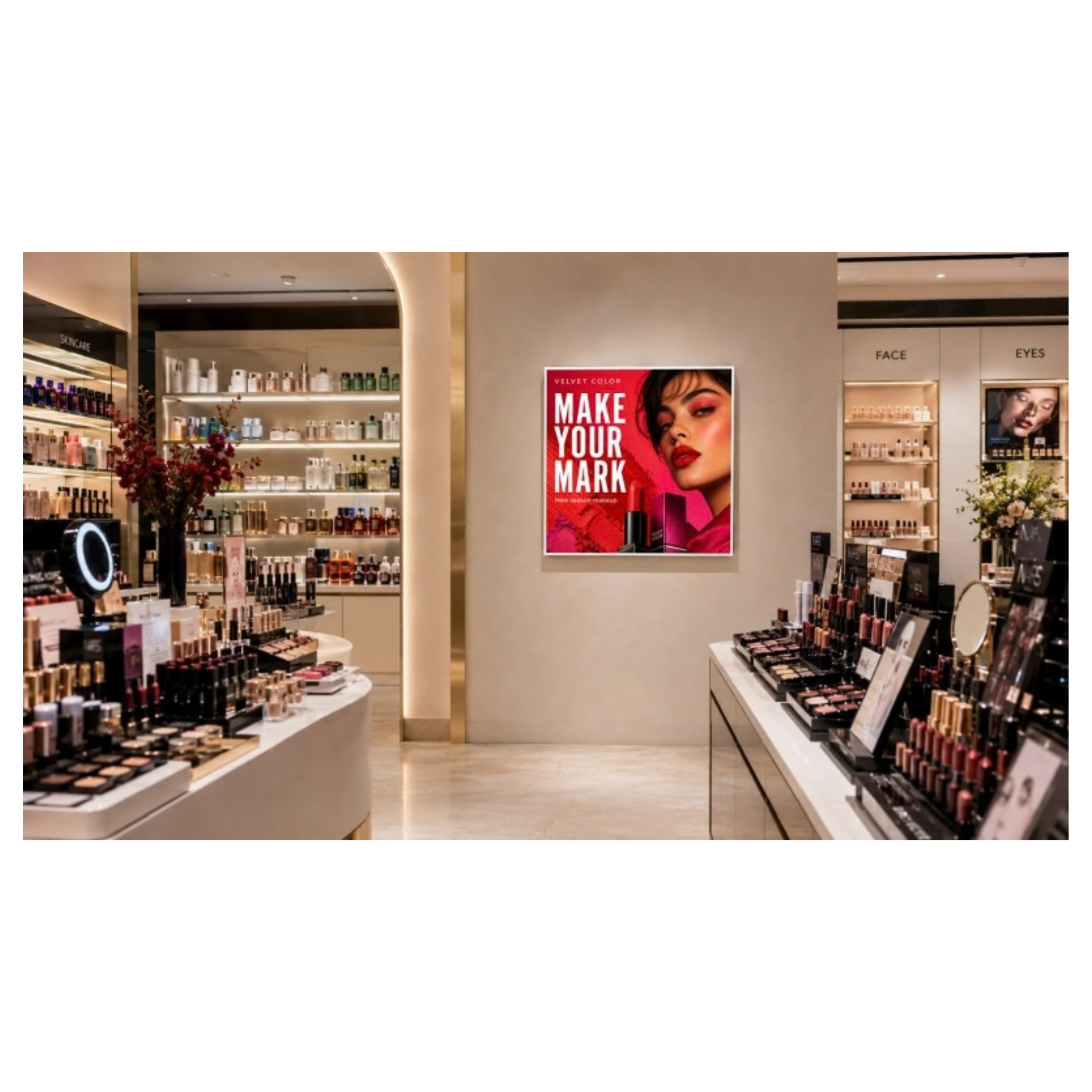 33” Square Professional Advertising Display 8 300